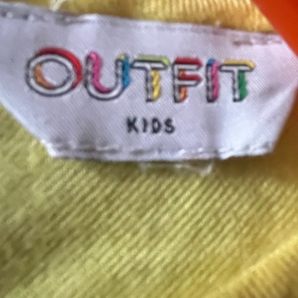 Girls Yellow Cotton Shirt with Ruffled Sleeves - Picture 4 of 4